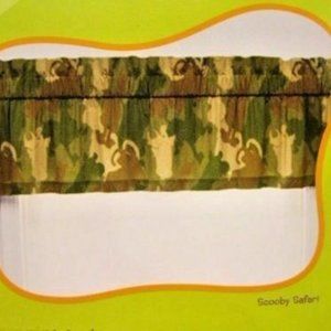 Westpoint Home Scooby Doo Safari Window Valance Camouflage Brown Green Boys